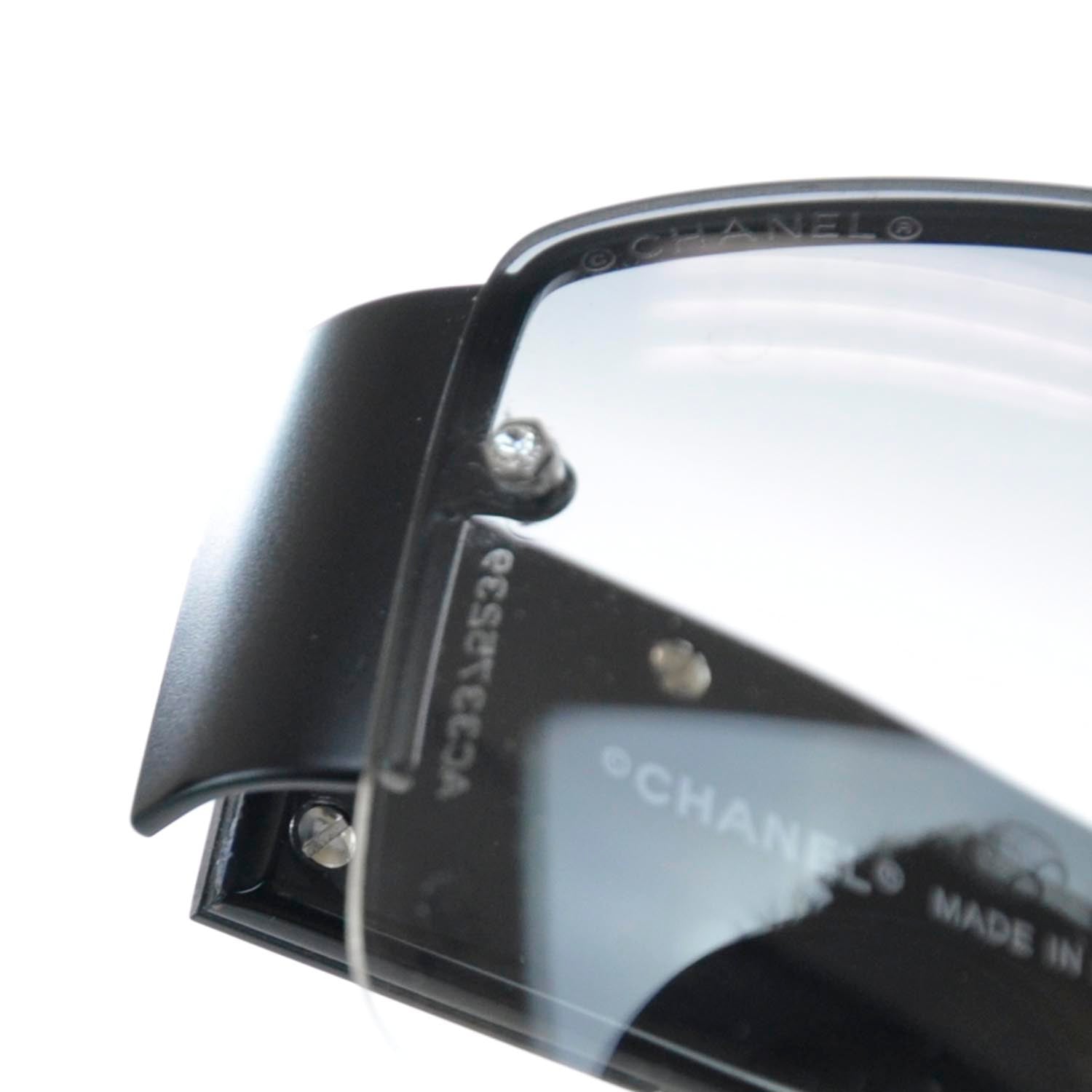 Chanel Crystal CC Logo Sunglasses 4117 B Black 7 of 7