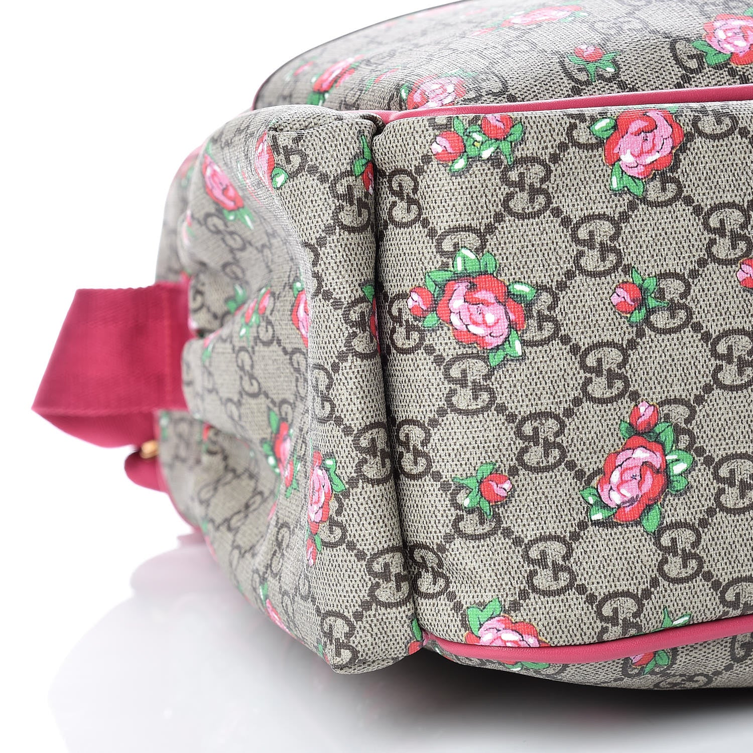 Gucci GG Supreme Monogram Rose Bud Diaper Bag Pink 10 of 15