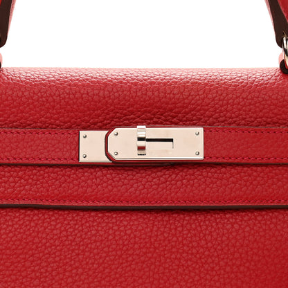 Hermes Taurillon Clemence Kelly Retourne 28 Rouge Casaque 8 of 12