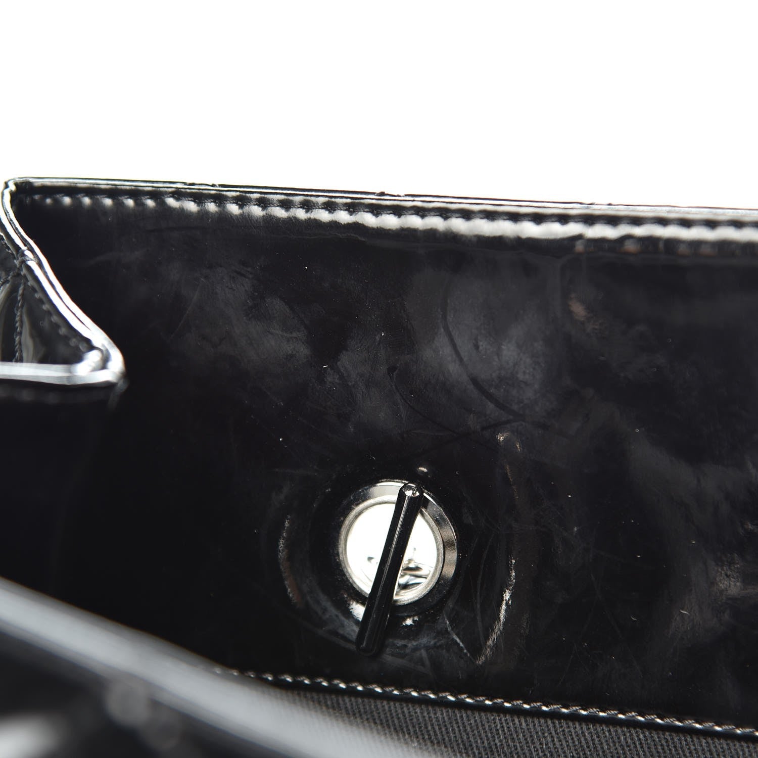 Chanel Vinyl Quilted In The Business North South Tote Black 10 of 11