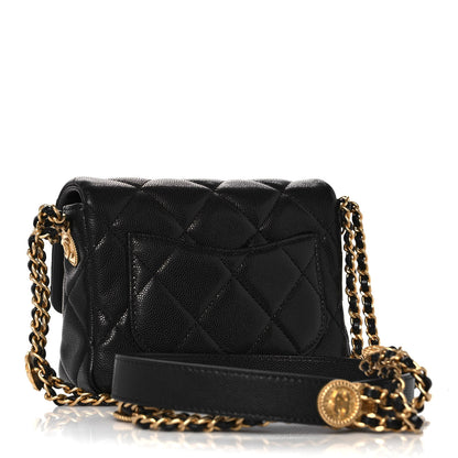 Chanel Caviar Quilted Mini Twist Your Buttons Flap Black 2 of 10