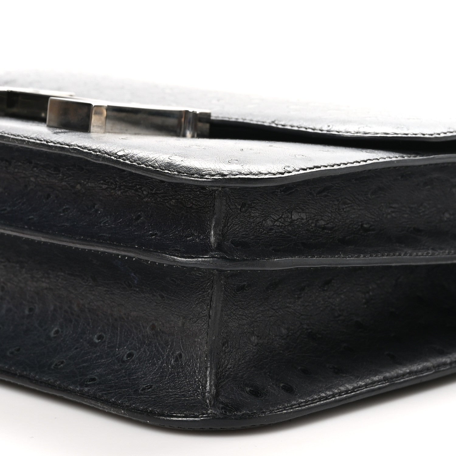 Hermes Ostrich Constance 24 Bleu Iris 11 of 13