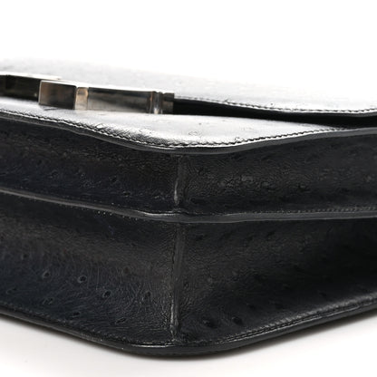 Hermes Ostrich Constance 24 Bleu Iris 11 of 13