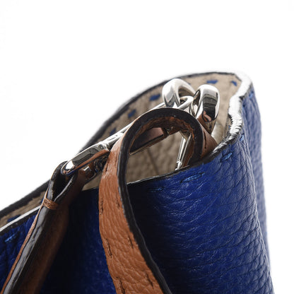 Fendi Cuoio Romano Selleria Tri-color Large Anna Bucket Bag Blue Neon 12 of 12