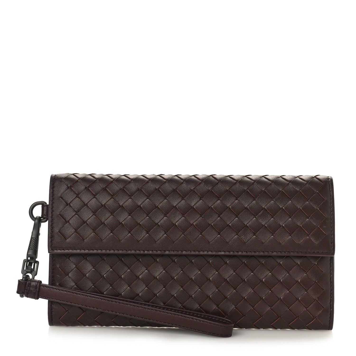 Bottega Veneta Nappa Intrecciato Continental Flap Wallet Bordeaux 1 of 8