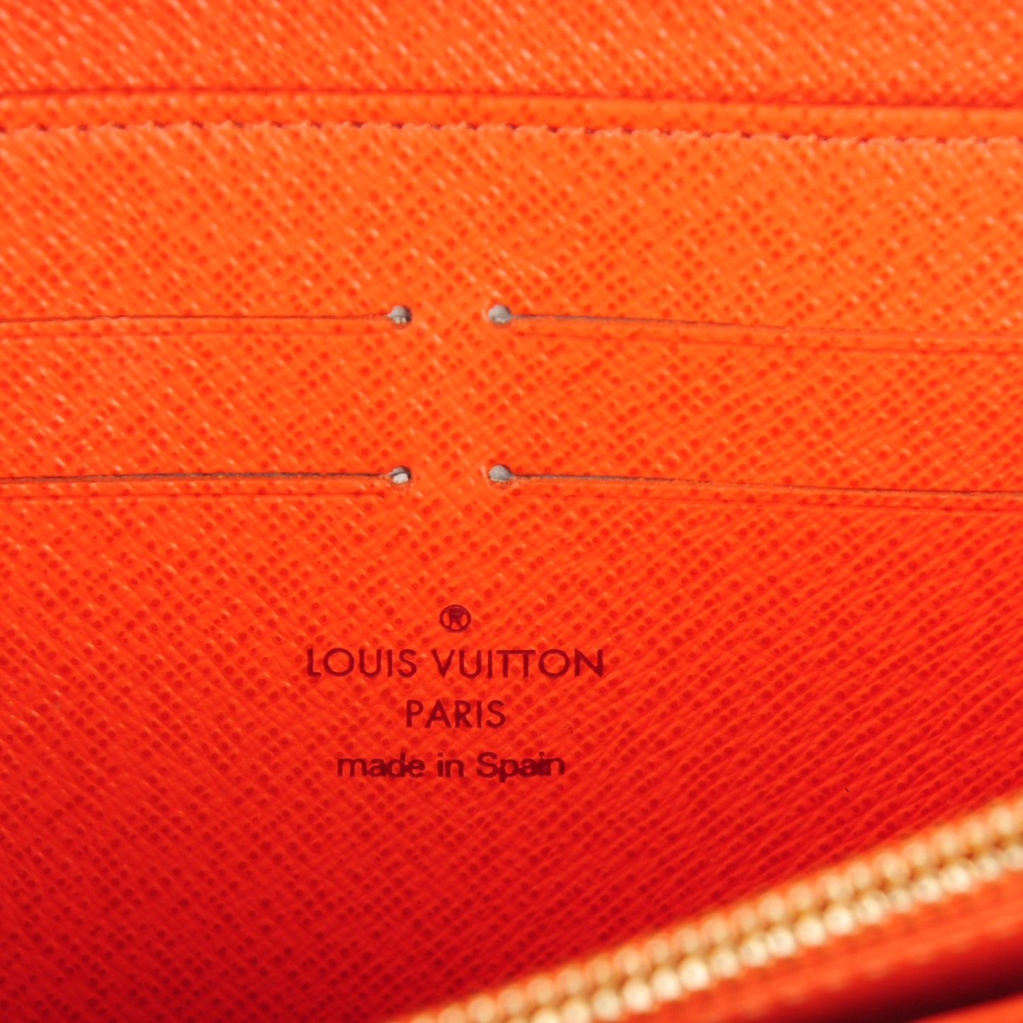 Monogram Multicolor Zippy Wallet White Orange