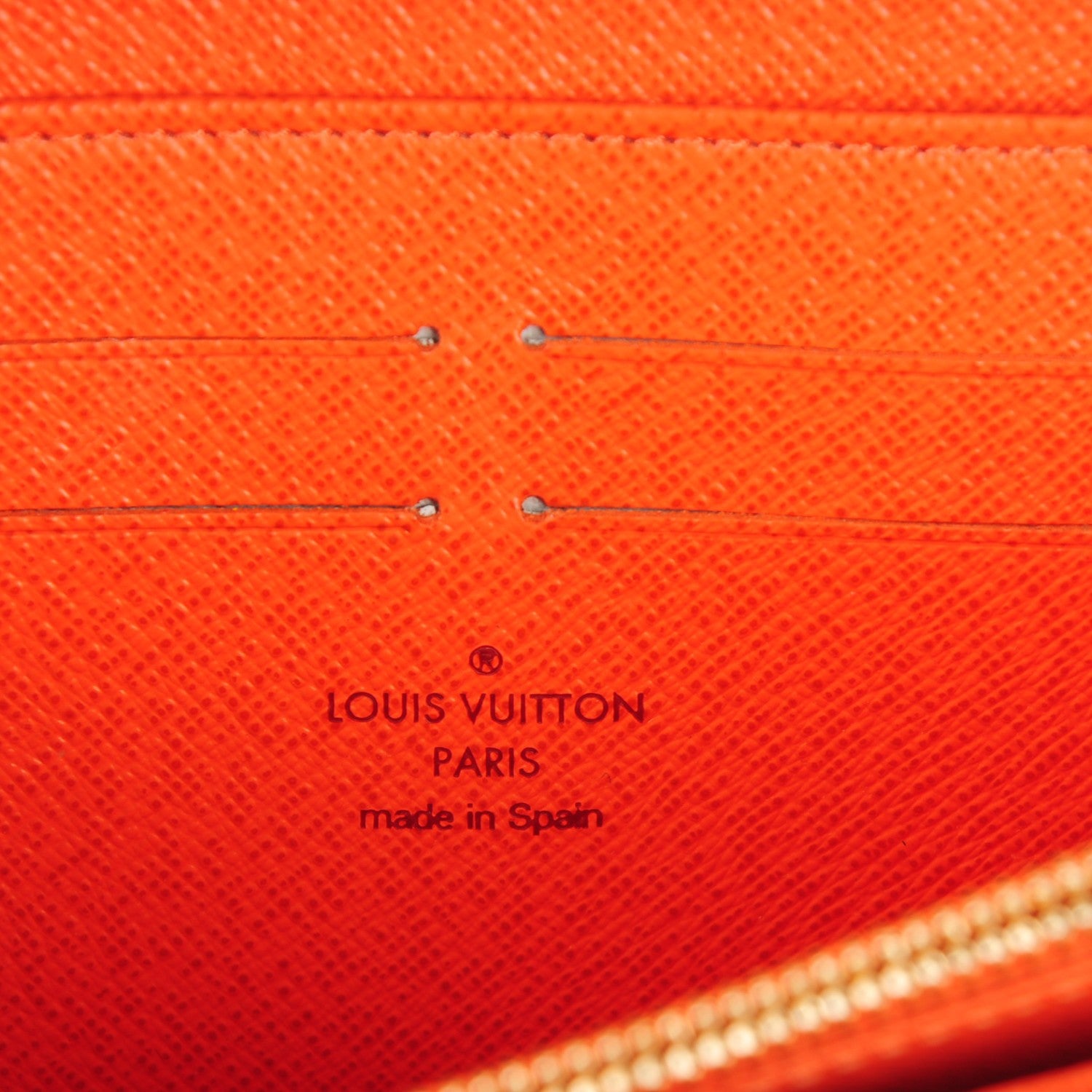 Louis Vuitton Monogram Multicolor Zippy Wallet White Orange 10 of 10