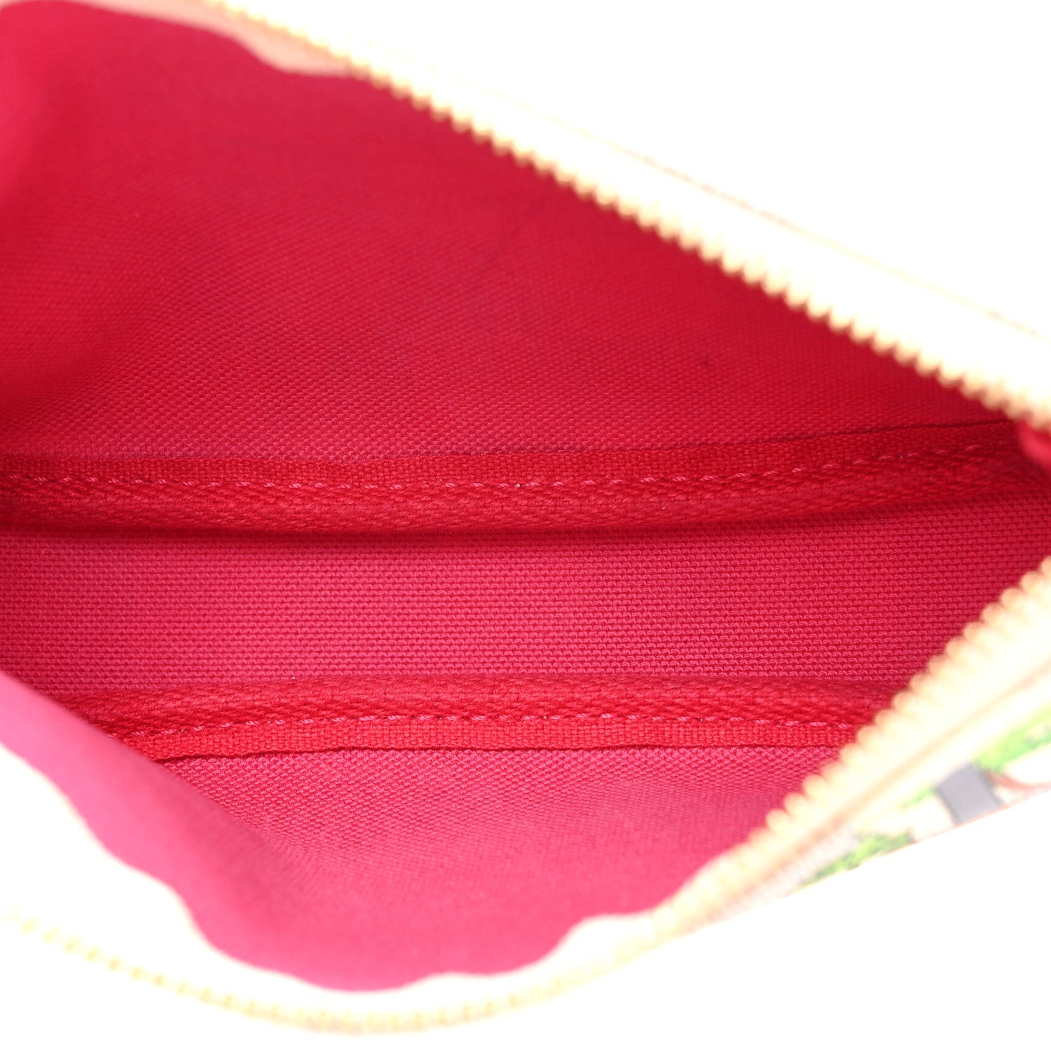Louis Vuitton Damier Azur 2021 Christmas Animation Hollywood Mini Pochette Accessories Fuchsia 5 of 12