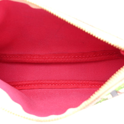 Louis Vuitton Damier Azur 2021 Christmas Animation Hollywood Mini Pochette Accessories Fuchsia 5 of 12