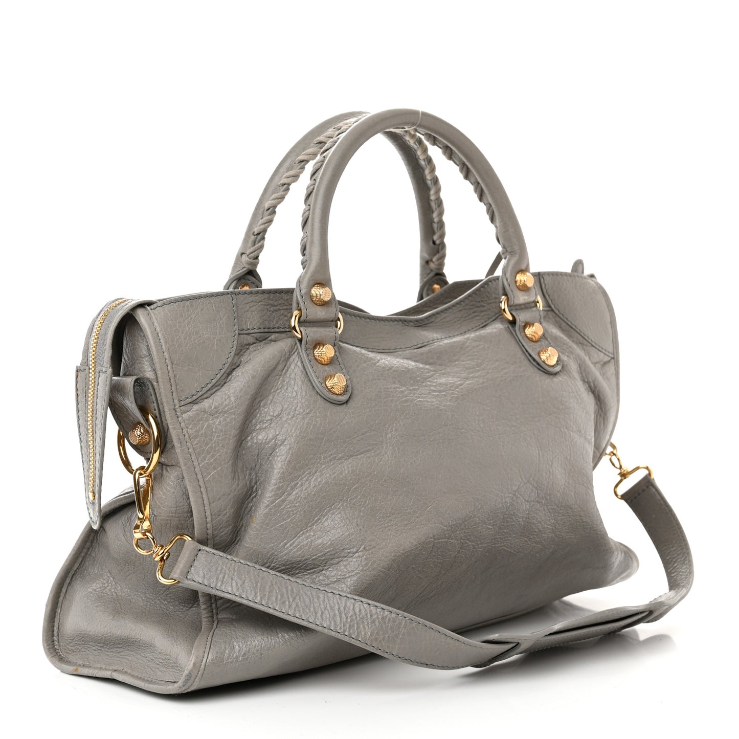 Agneau Giant 12 Gold Hardware City Gris Pyrite