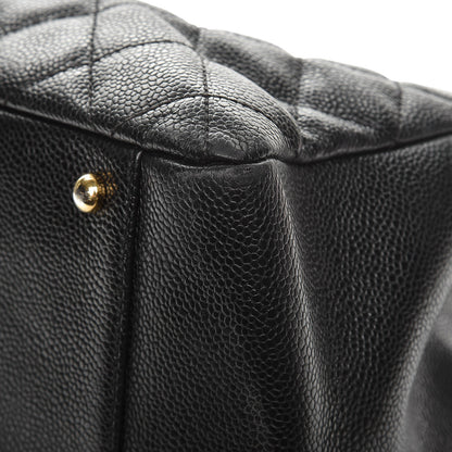 Chanel Caviar Quilted XL Grand Shopping Tote GST Black 10 of 14