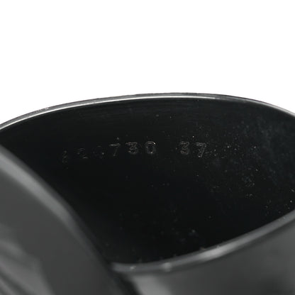 Gucci Rubber Gucci Logo Womens Platform 20/60mm Slide Sandals 37 Black 9 of 10