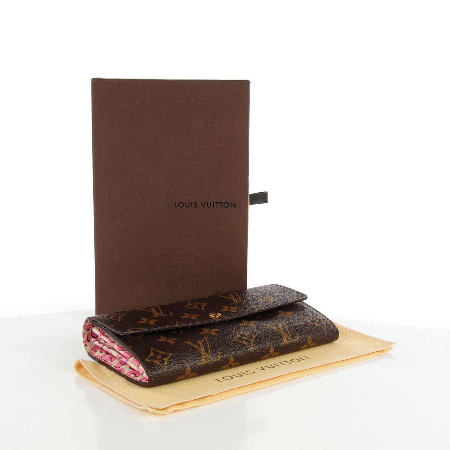 Louis Vuitton Monogram Leopard Sarah Wallet Blanc Corail 4 of 9