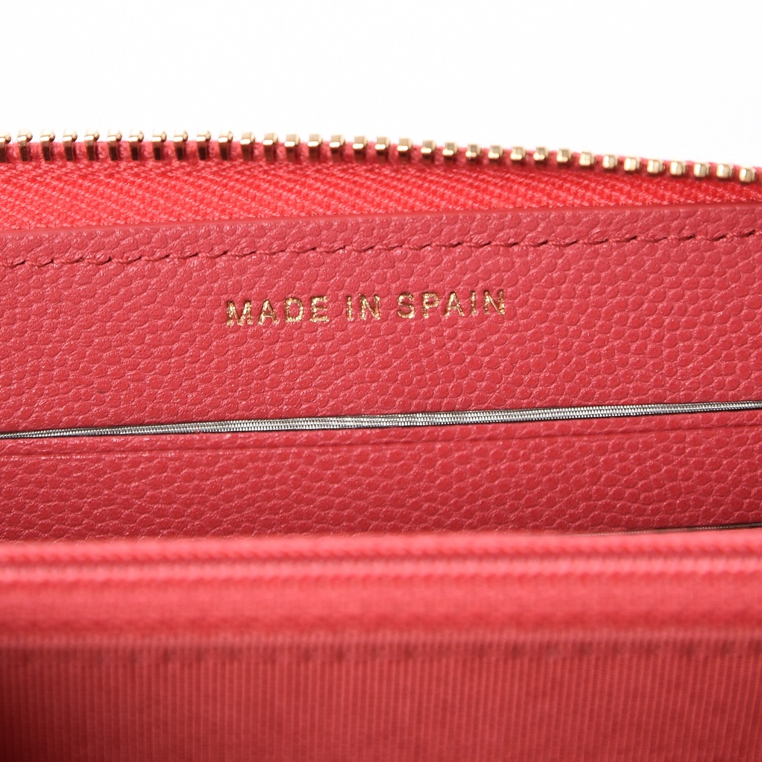 Chanel Caviar Quilted Small Zip Around Wallet Pink 7 of 9