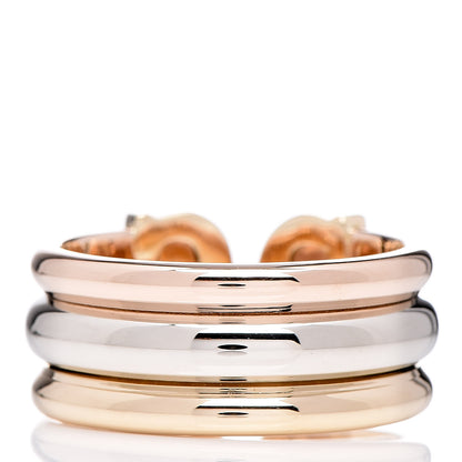 Cartier 18K Pink Yellow White Gold C De Ring 54 6.75 3 of 4