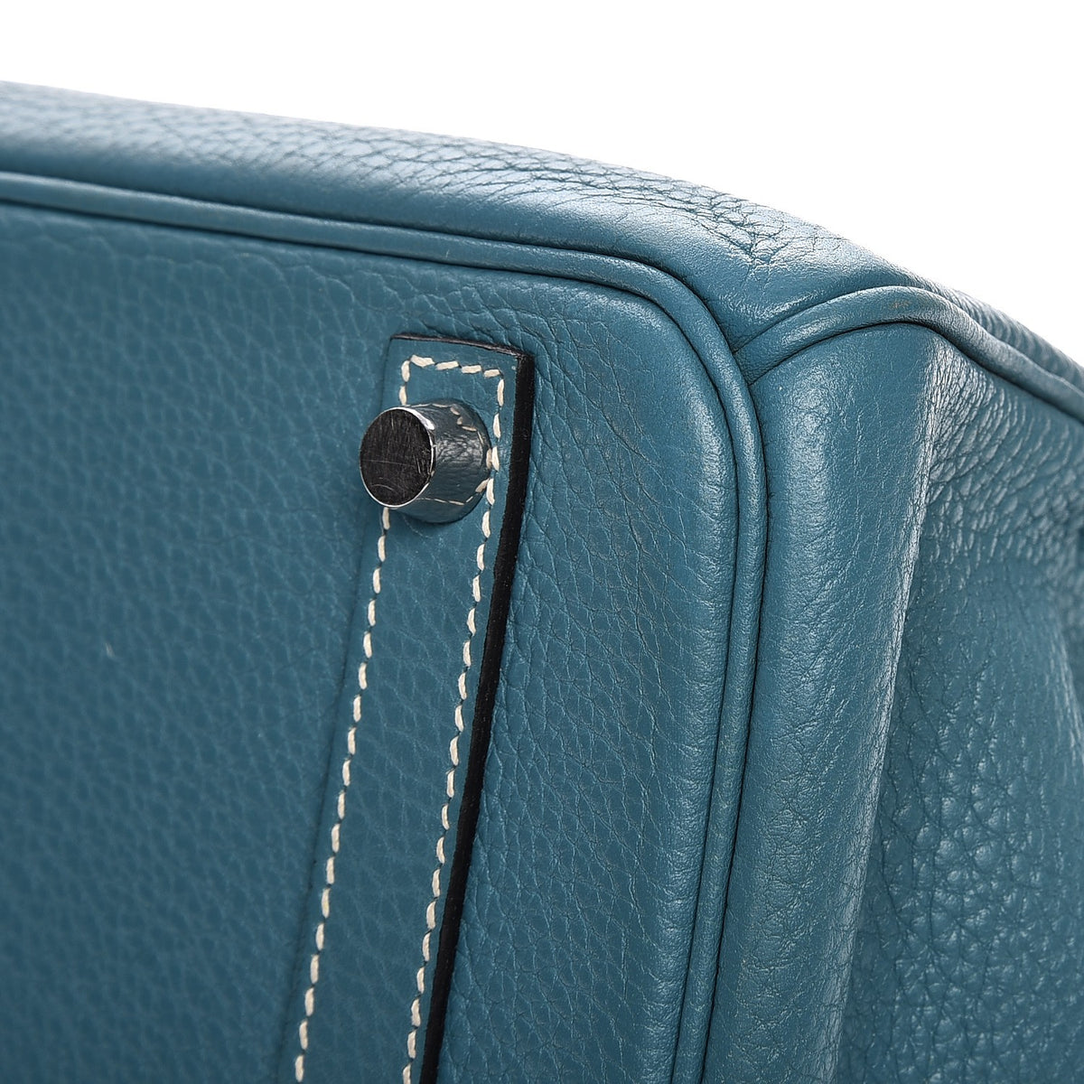 Taurillon Clemence Birkin 30 Blue Jean