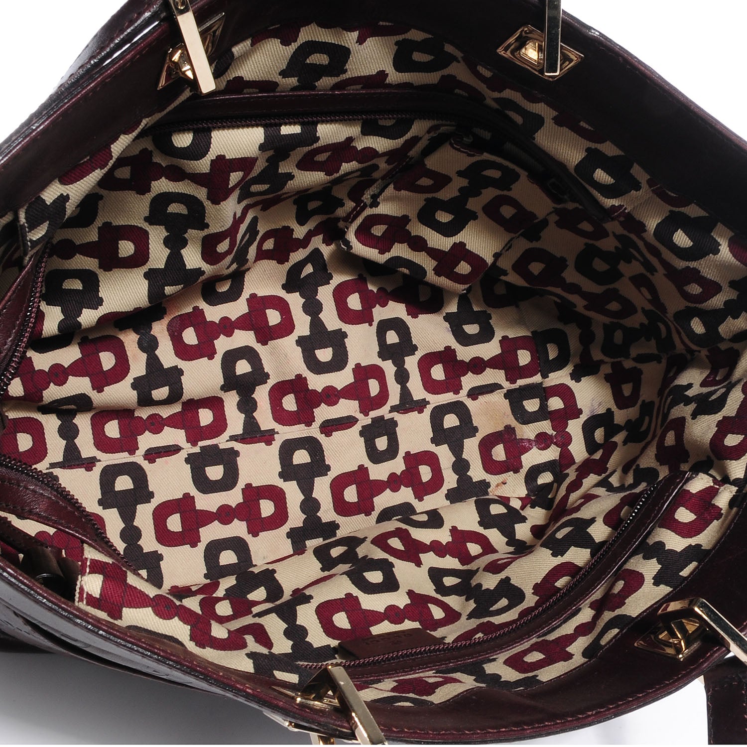 Gucci Guccissima Large Punch Tote Chocolate Brown 5 of 7