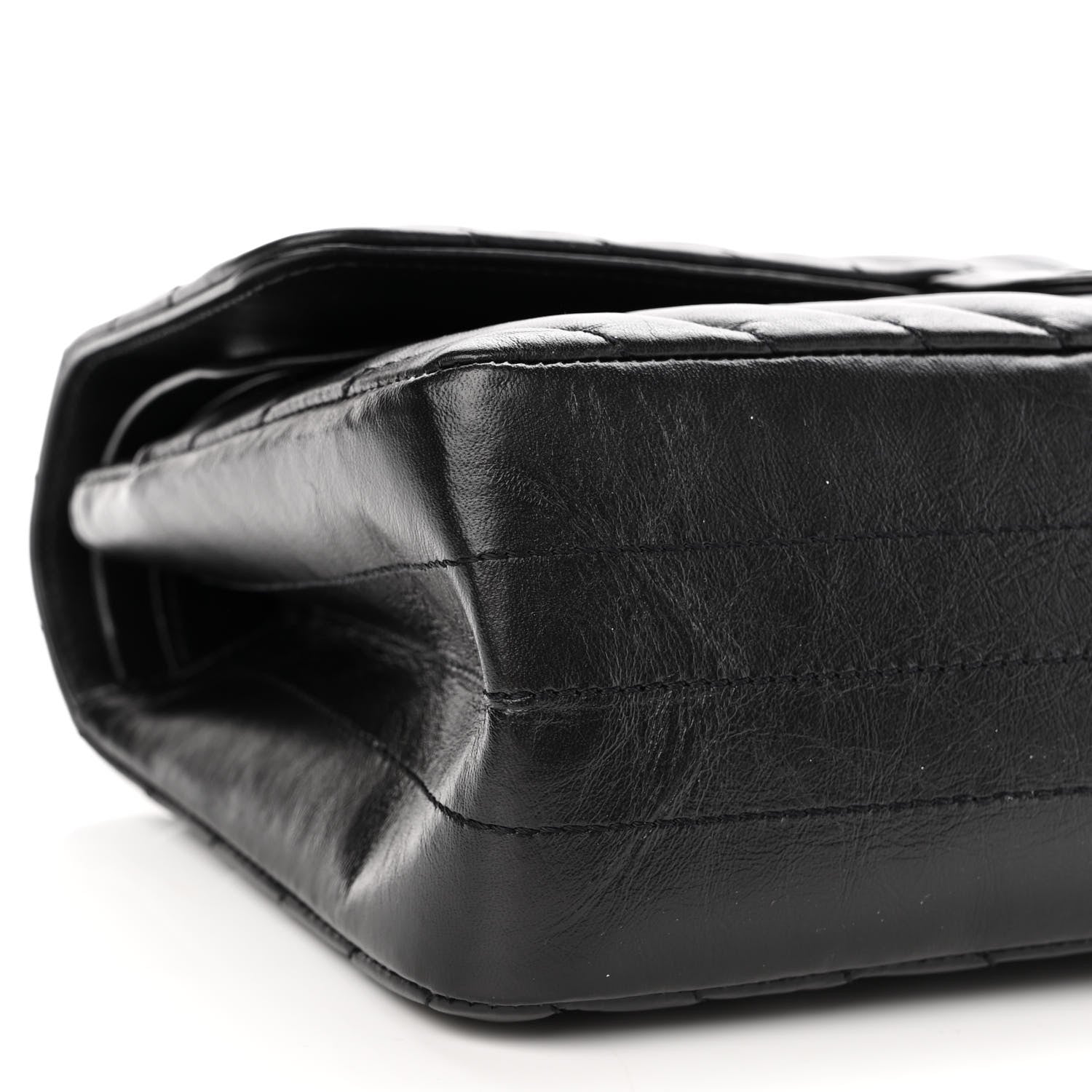 Chanel Aged Calfskin Chevron Quilted 2.55 Reissue 225 Flap So Black 10 of 12
