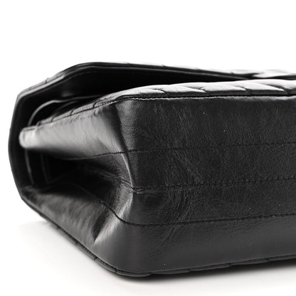 Chanel Aged Calfskin Chevron Quilted 2.55 Reissue 225 Flap So Black 10 of 12