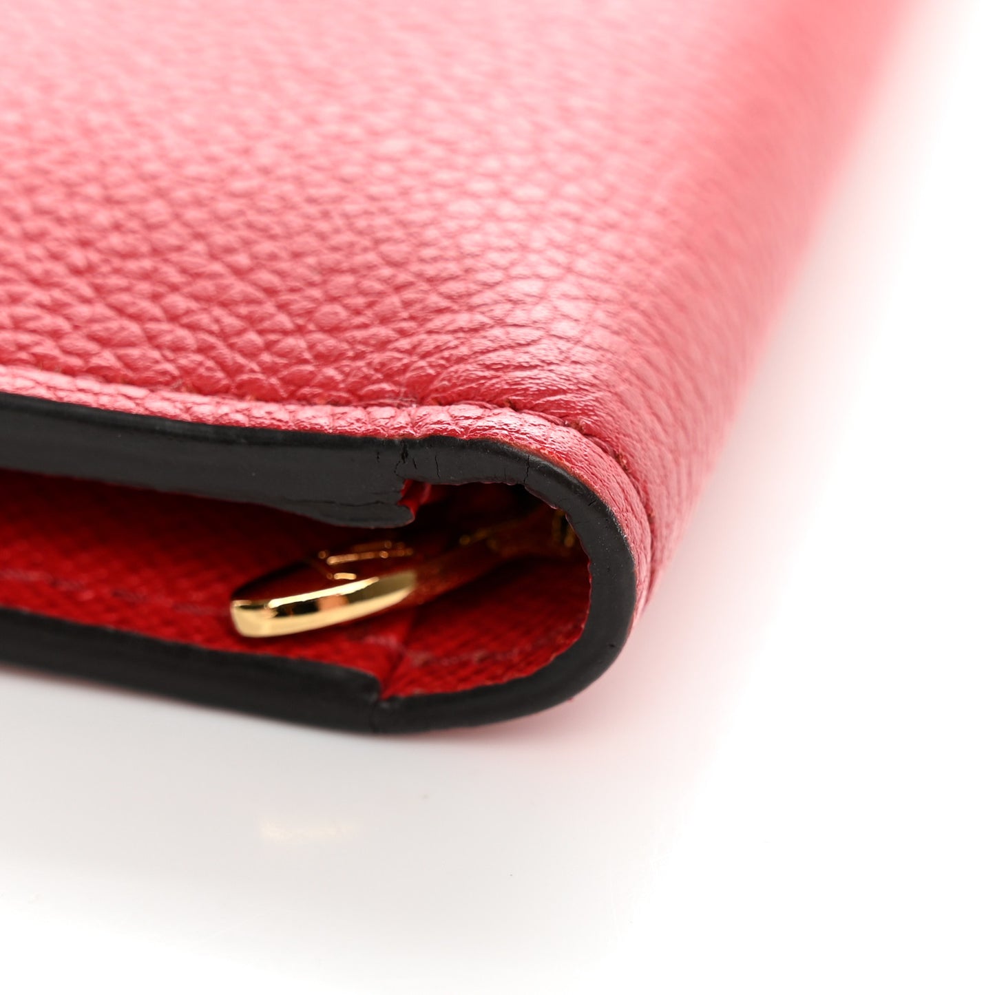 Monogram Calfskin Kimono Wallet Cherry