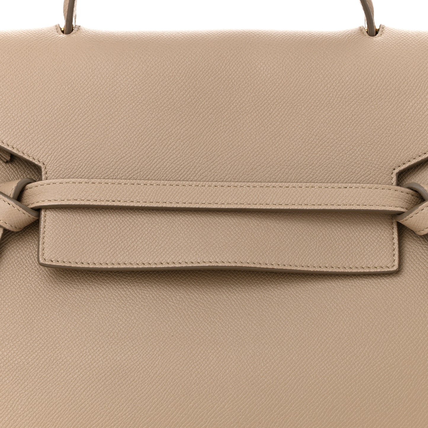 Grained Calfskin Mini Belt Bag Light Taupe