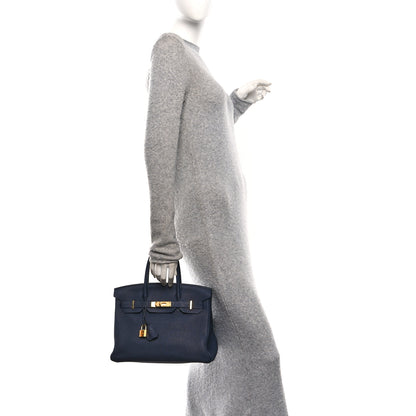 Hermes Togo Birkin 30 Bleu Nuit 2 of 10