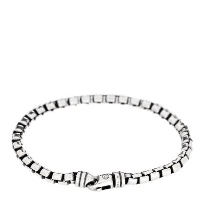 David Yurman Sterling Silver 5mm Box Chain Bracelet 2 of 5