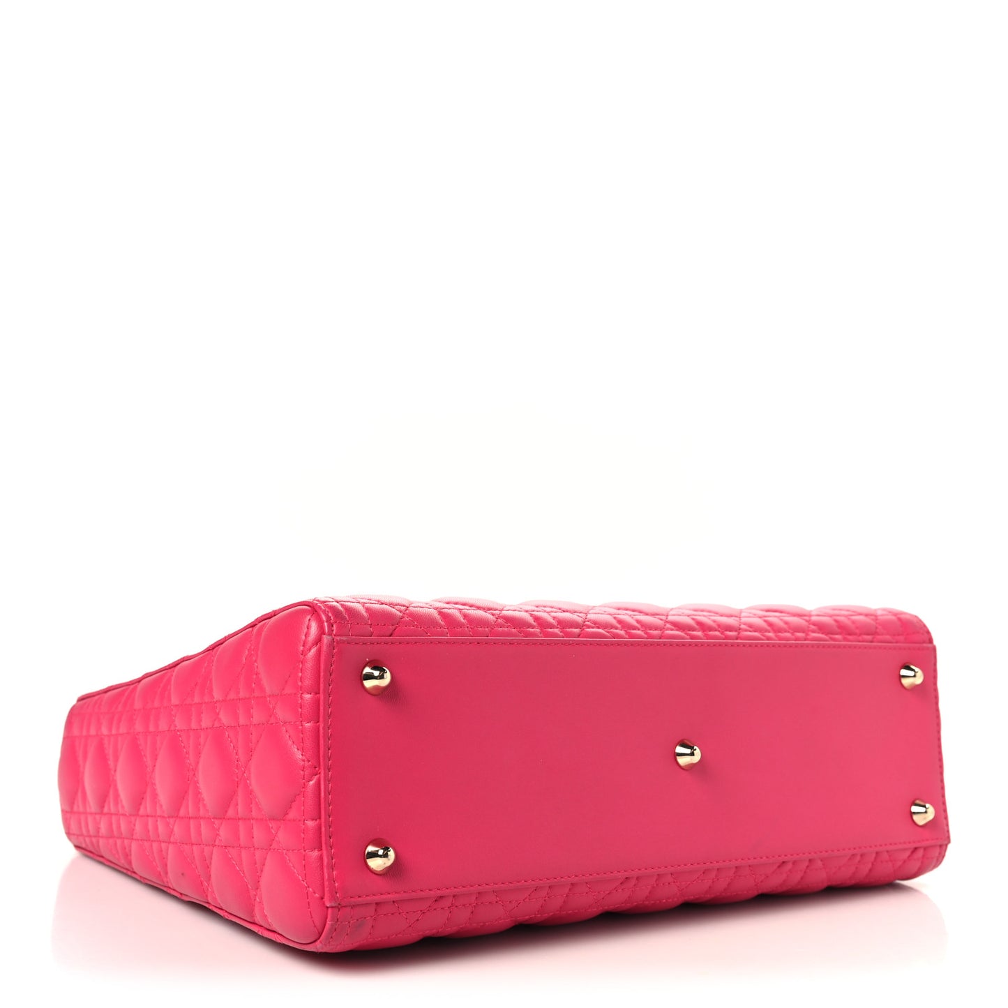 Lambskin Cannage Large Lady Dior Pink