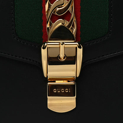 Gucci Calfskin Small Sylvie Shoulder Bag Black 9 of 13