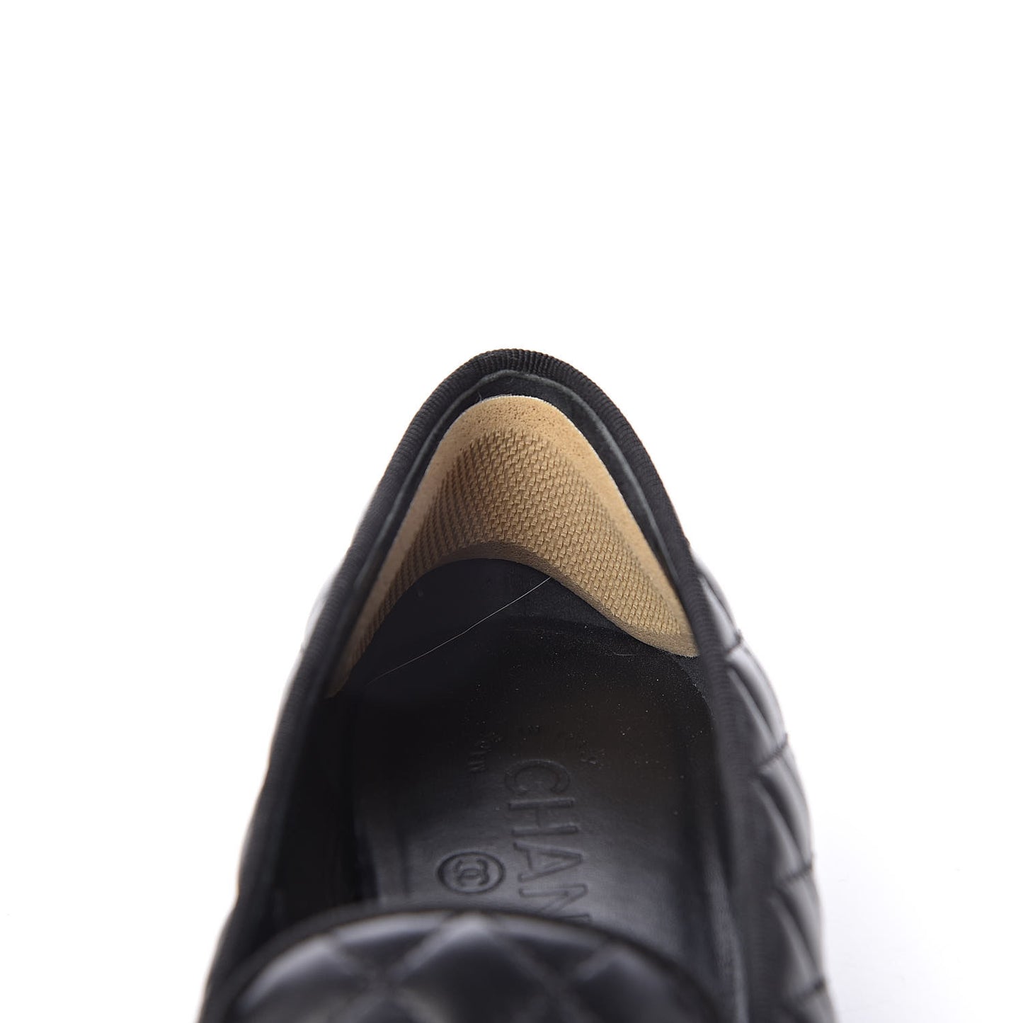 Lambskin Quilted CC Loafers 37.5 Black