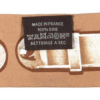 Hermes Silk Le Tresor De Medor Twilly Beige Gris Cacao 4 of 4