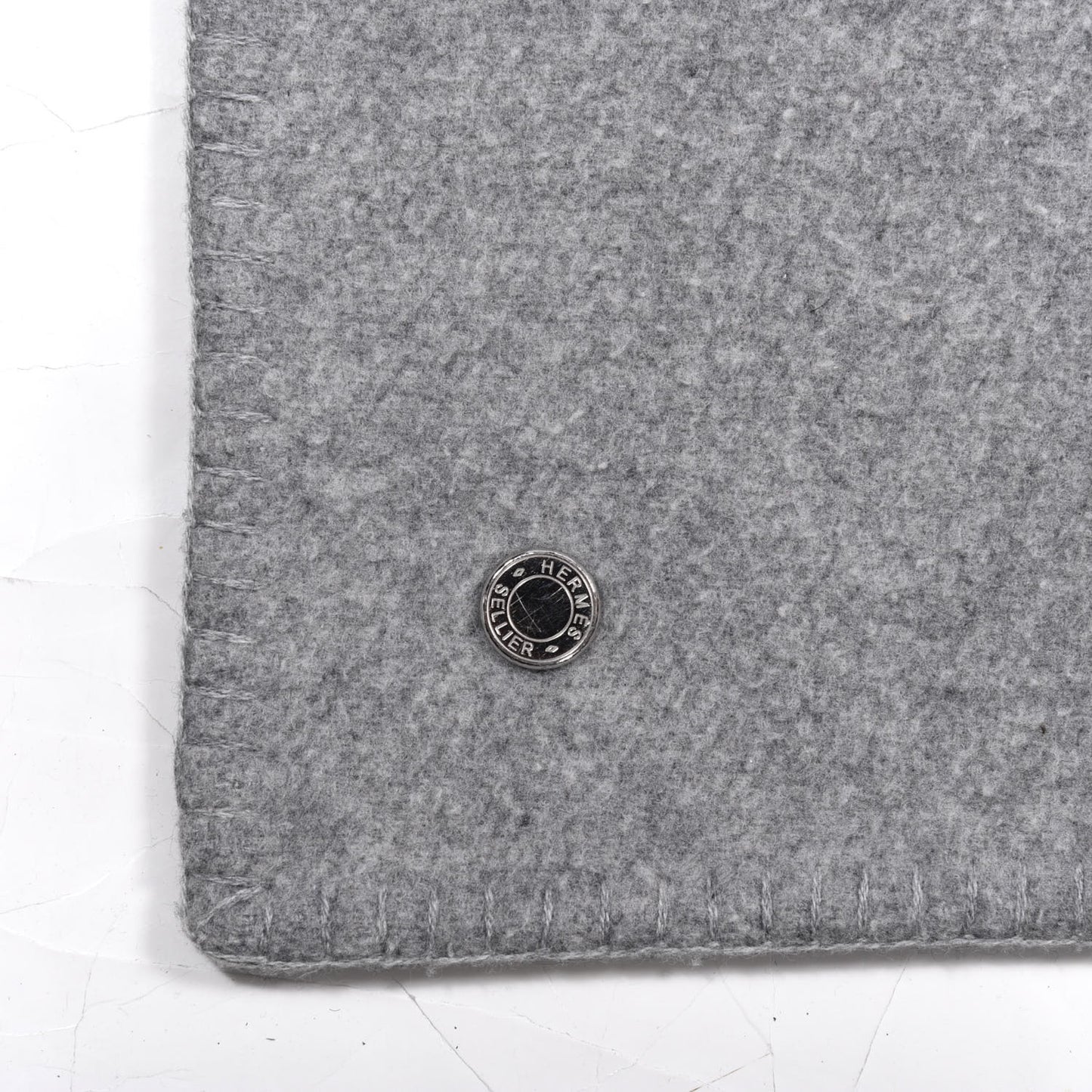 Wool Cashmere Avoine Blanket Craie Gris