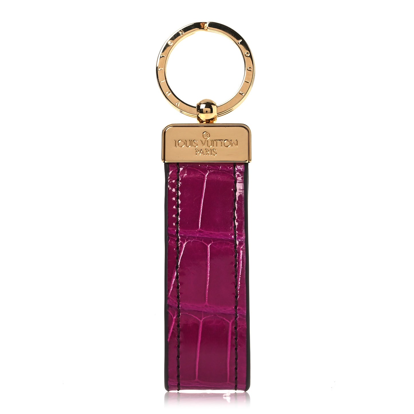 Alligator Dragonne Key Holder Fuchsia