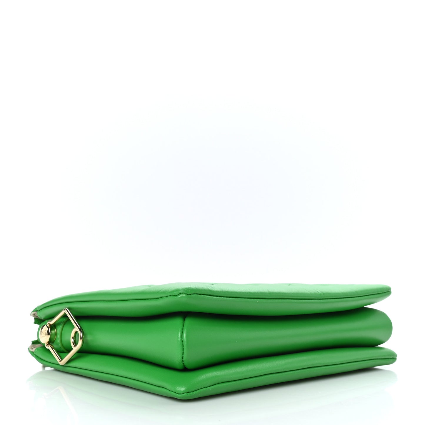 Lambskin Embossed Monogram LV Match Coussin PM Green White