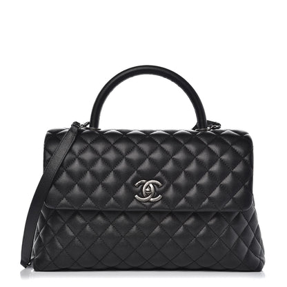 Chanel Caviar Quilted Medium Coco Handle Flap Black 1 of 7