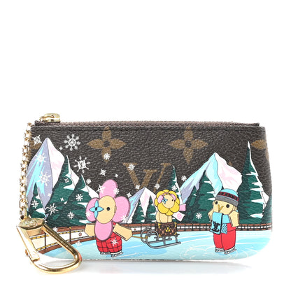 Louis Vuitton Monogram 2023 Christmas Animation Alpine Key Pouch Pink 1 of 7
