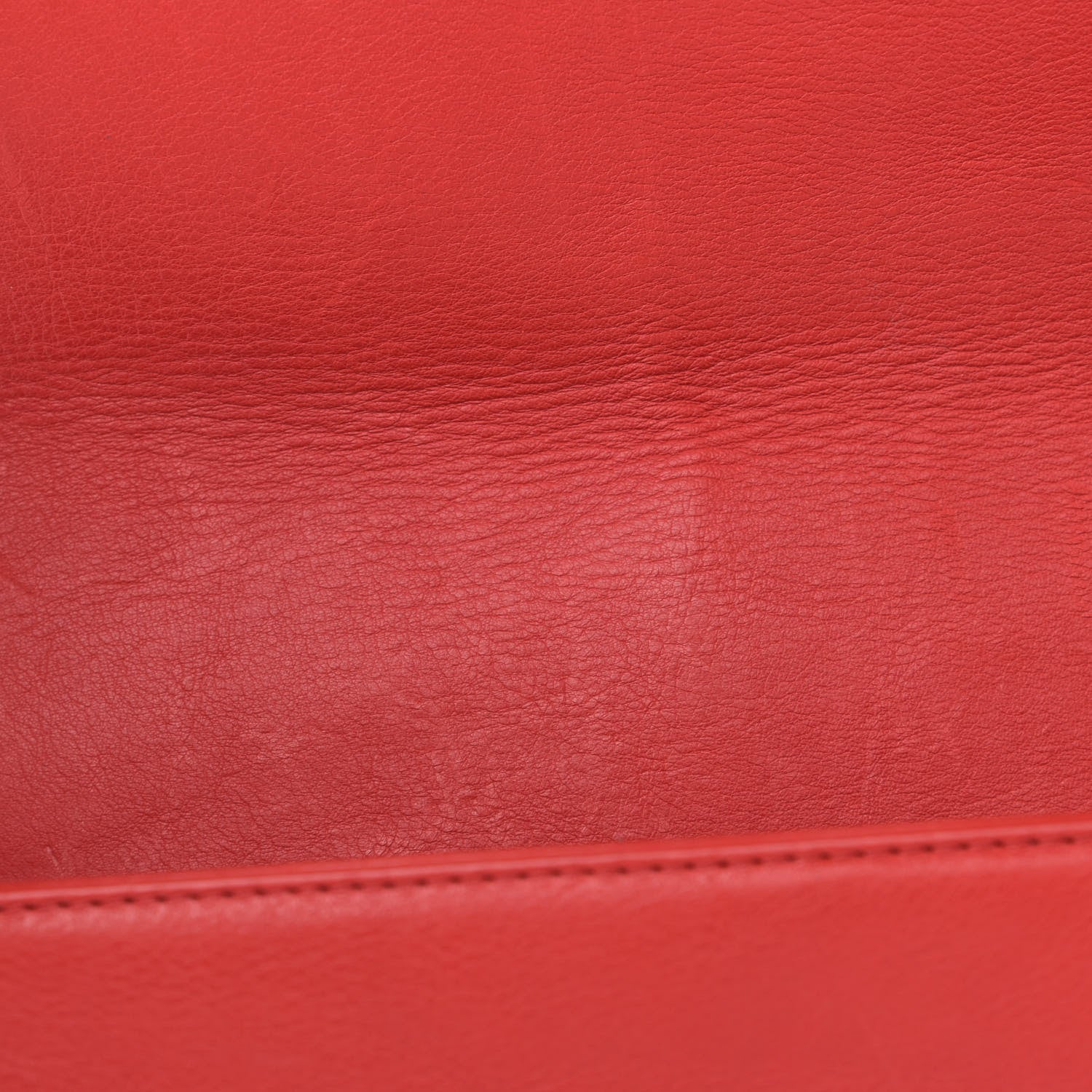 Chanel Calfskin Quilted Double Stitch Medium Boy Flap Red 12 of 16