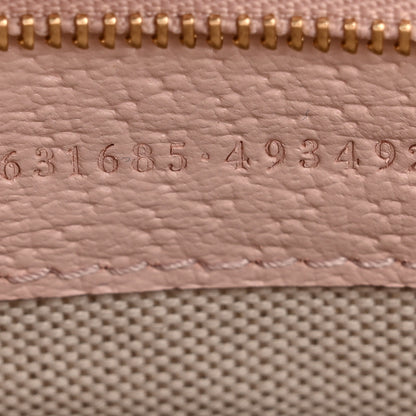 Gucci Monogram Jumbo GG Textured Dollar Calfskin Medium Ophidia Shopping Tote Beige Perfect Pink 7 of 11