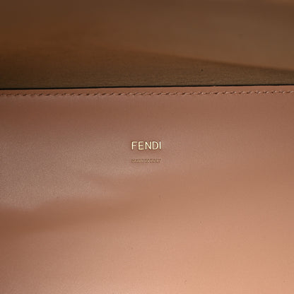 Fendi Vitello King Plexiglass Logo Embossed Medium Fendi Sunshine Shopper Tote Light Rose 6 of 10