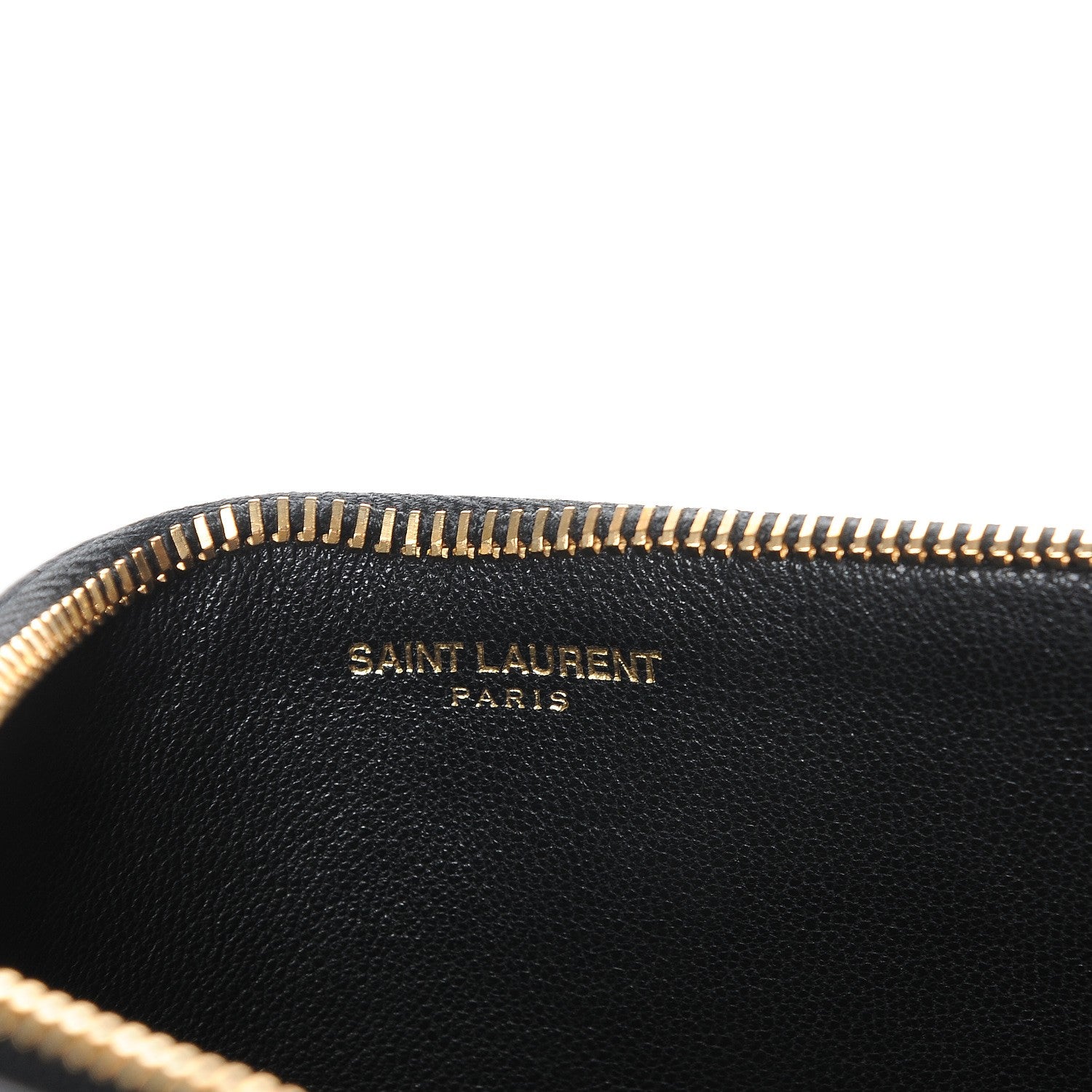 Saint Laurent Lambskin Zip Pouch Black 6 of 7
