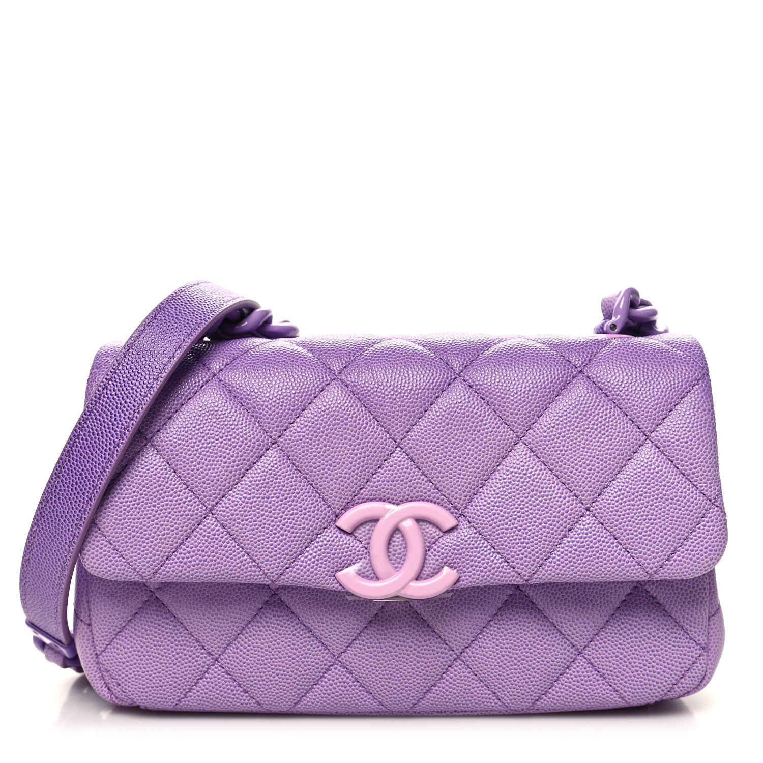 Chanel Shaded Caviar Quilted My Everything Small Flap Purple Light Purple 1 of 10