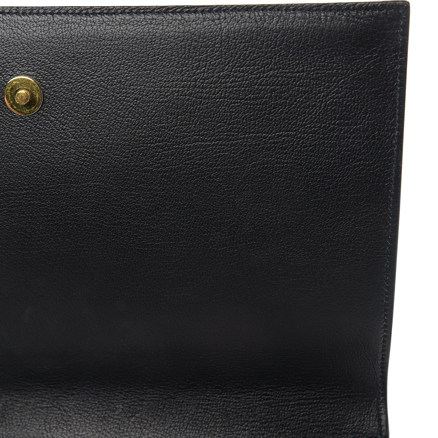 Saint Laurent Calfskin Monogram Large Belle De Jour Clutch Black 7 of 9