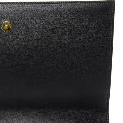 Saint Laurent Calfskin Monogram Large Belle De Jour Clutch Black 7 of 9