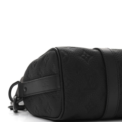 Louis Vuitton Monogram Taurillon Keepall Bandouliere 25 Black 8 of 10