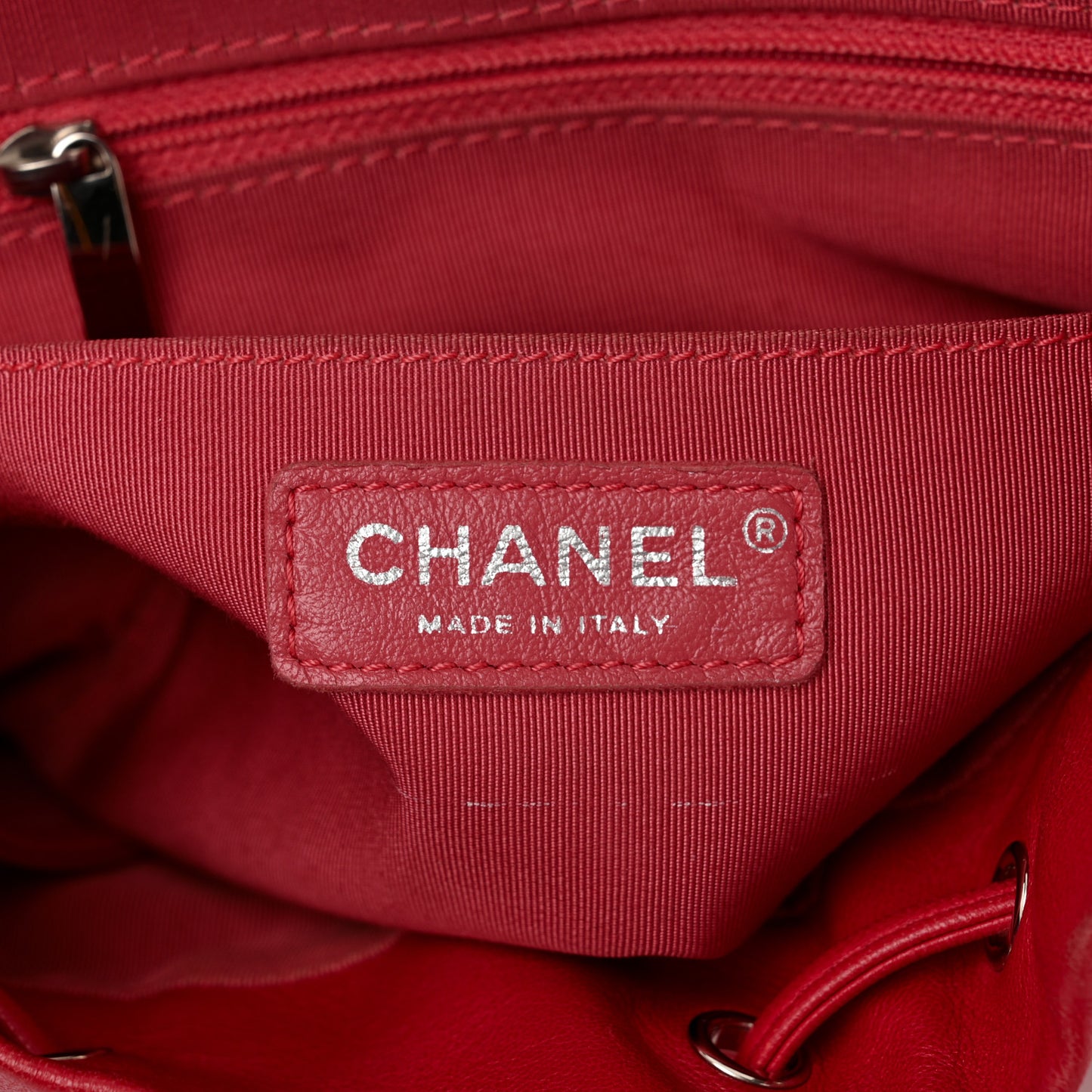 Lambskin Quilted Large Urban Spirit Backpack Red