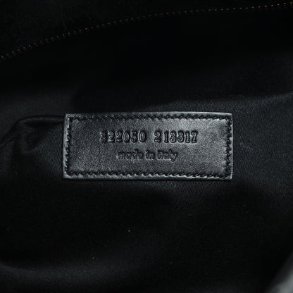 Saint Laurent Smooth Calfskin Bi-Color Duffle 12 Beige Black 7 of 8
