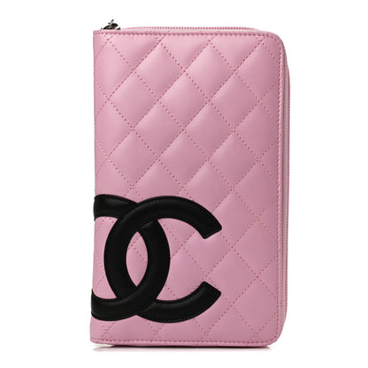 Chanel Calfskin Cambon Zip Around Organizer Wallet Pink 1 of 10