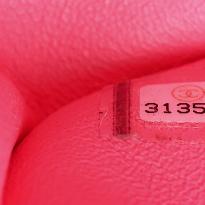 Chanel Lambskin Quilted Mini Rectangular Flap Neon Pink 7 of 15