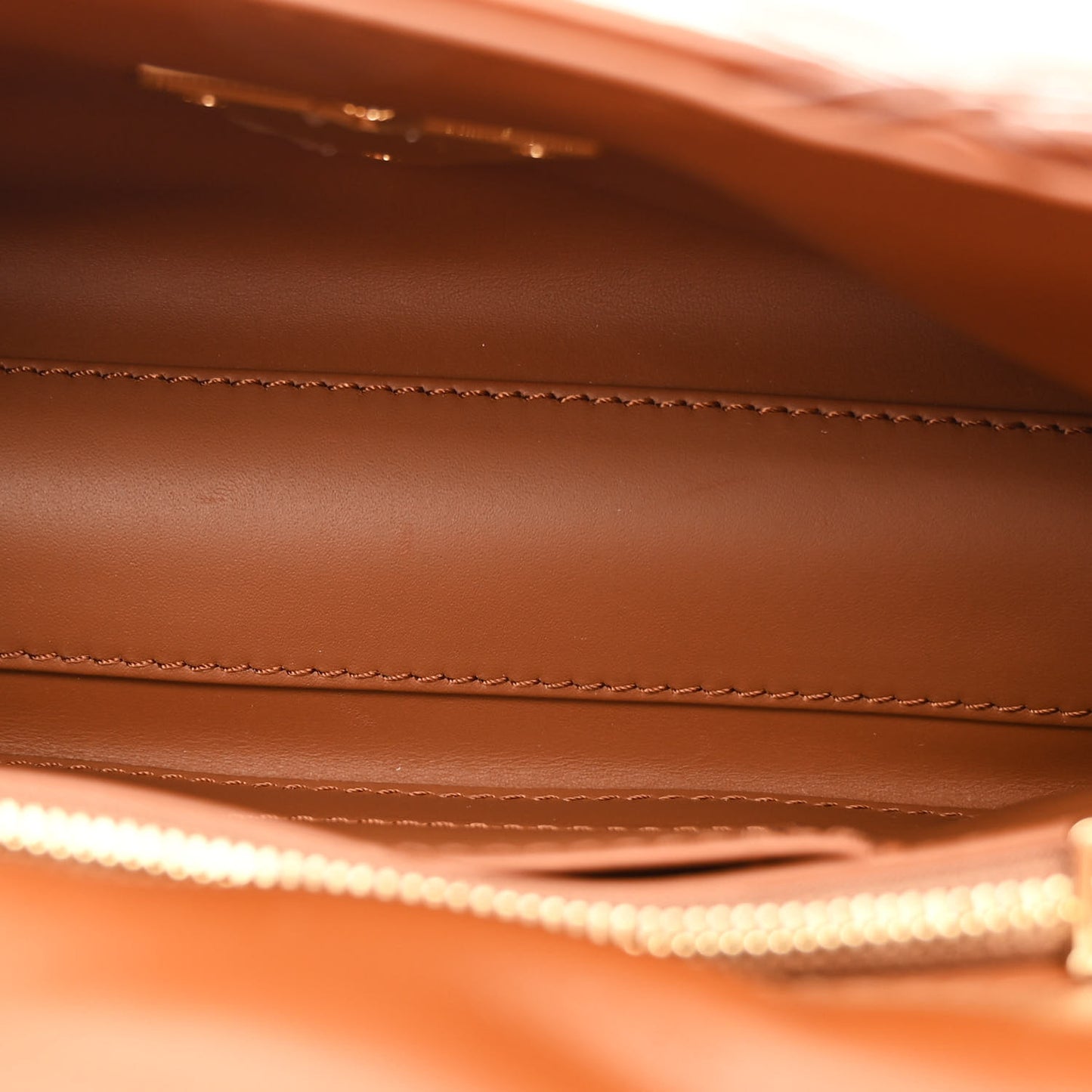 Lambskin Malletage Top Handle GO-14 MM Toast Tan