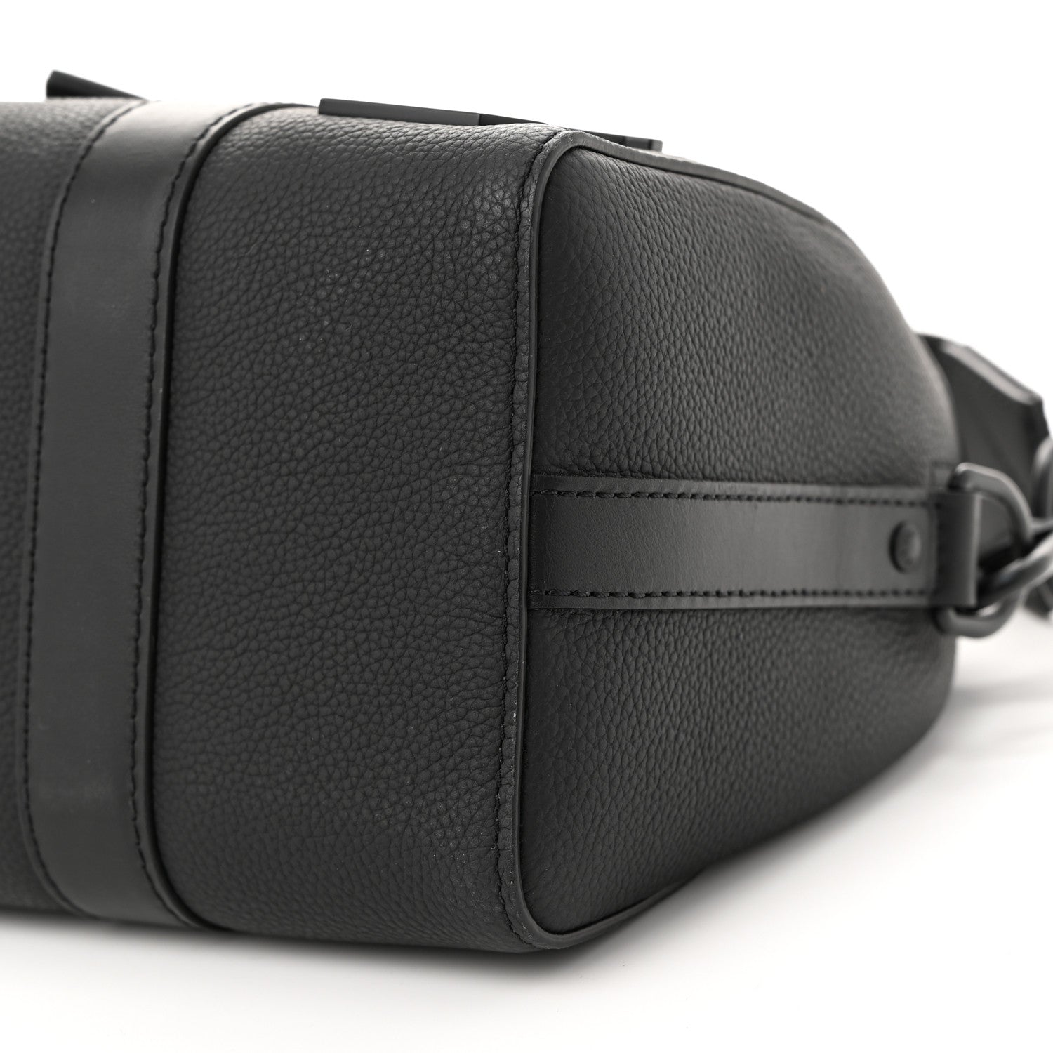 Louis Vuitton Grained Calfskin Aerogram City Keepall Black 9 of 9
